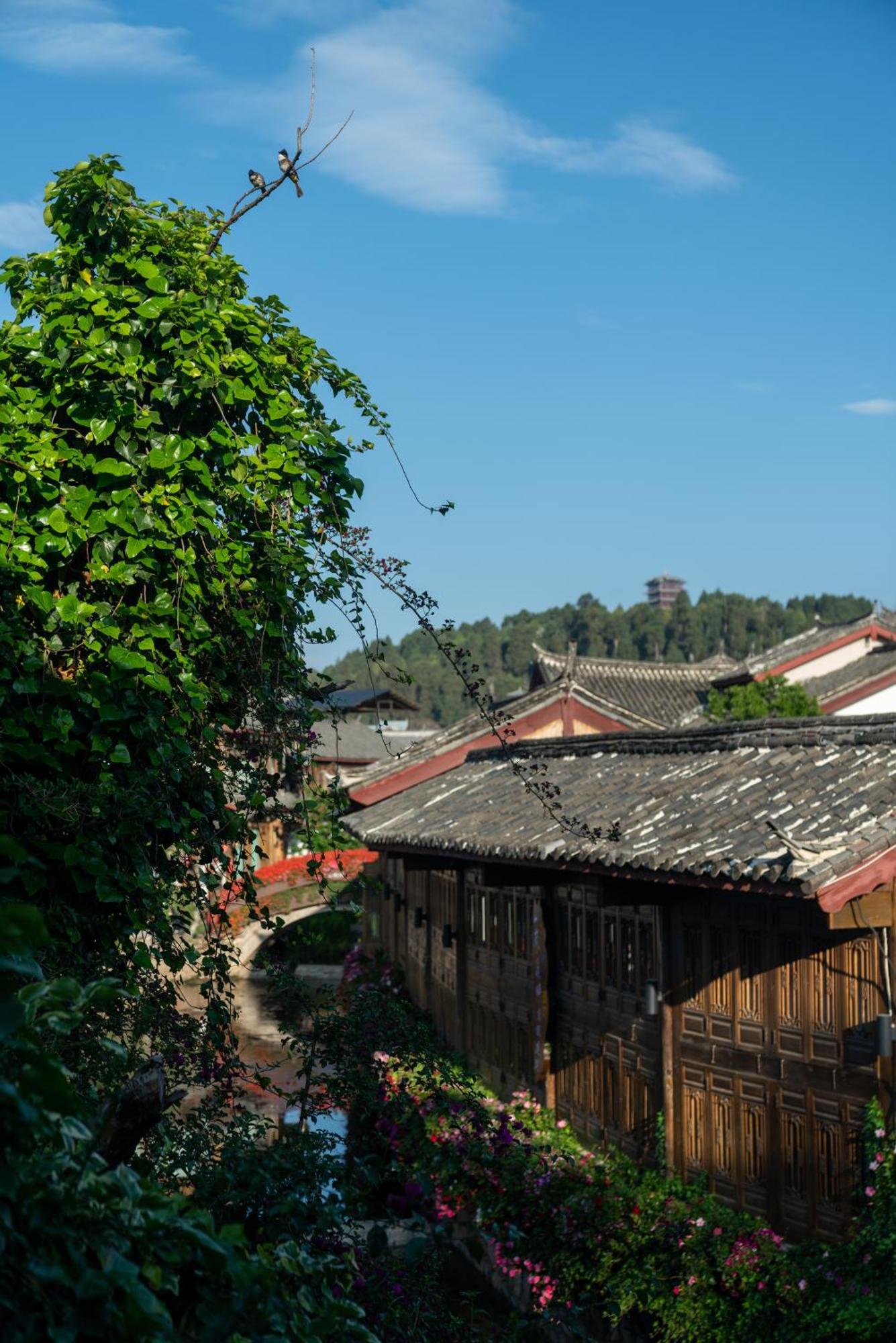 Jun Bo Xuan Boutique Hotel Лицзян Экстерьер фото